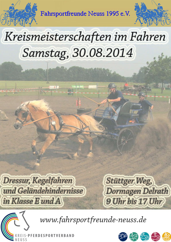 Das Plakat für die Kreismeisterschaft