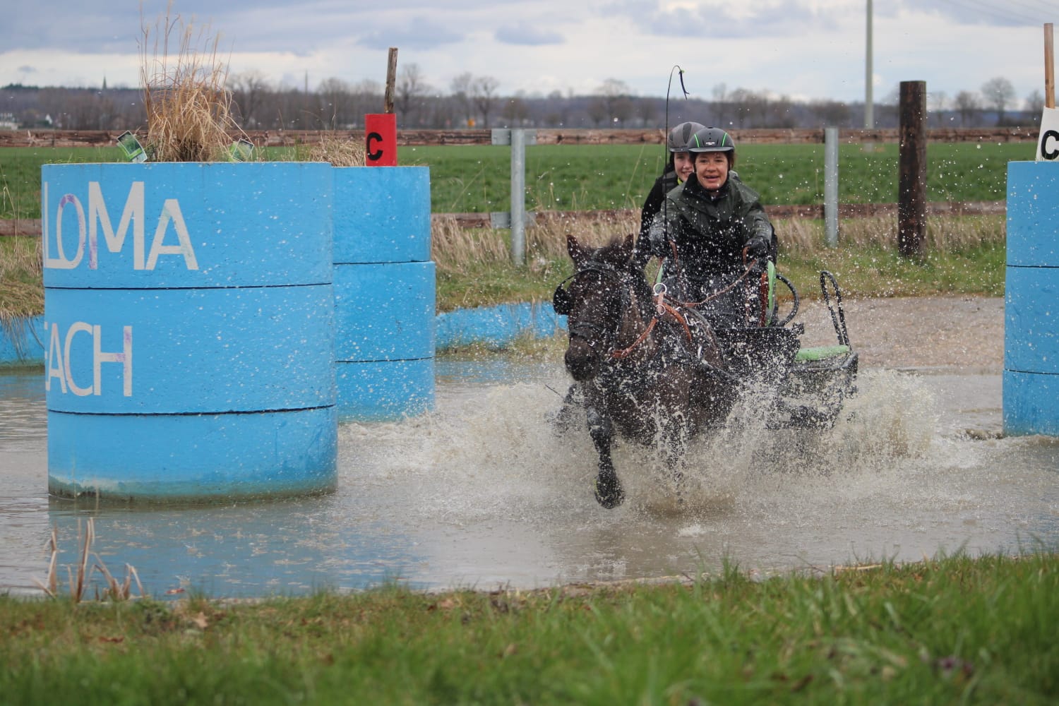 Hindernis- und Gel&auml;ndetraining beim Fahrverein St. Medardus